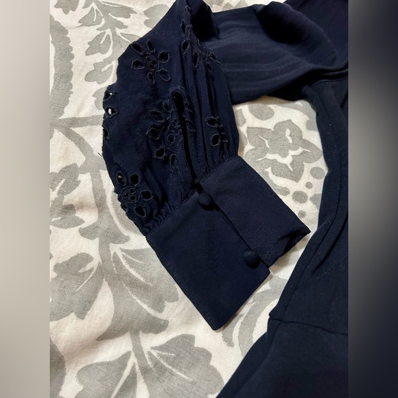 LOFT navy blue long sleeve dress, size 2 - Picture 4 of 12